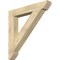 Ekena Millwork Traditional Slat Rough Sawn Bracket, Douglas Fir, 6"W x 42"D x 42"H BKT06X42X42TRA06RDF - alternate 1